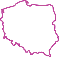 Kontur mapy Polski