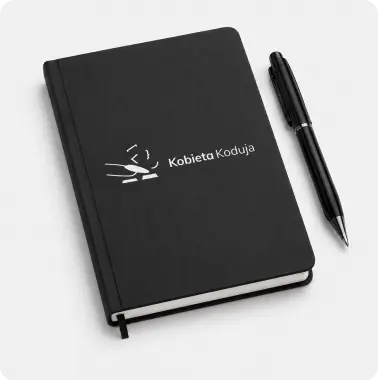 Notesy i długopisy — realizacja odzieży reklamowej