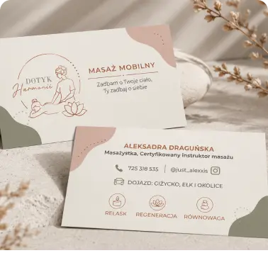 Wizytówki — realizacja reklamy tradycyjnej