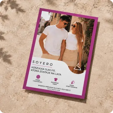Ulotka Soyero — realizacja reklamy tradycyjnej