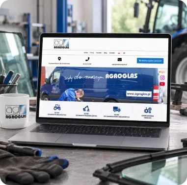 Agroglas — realizacja strony internetowej