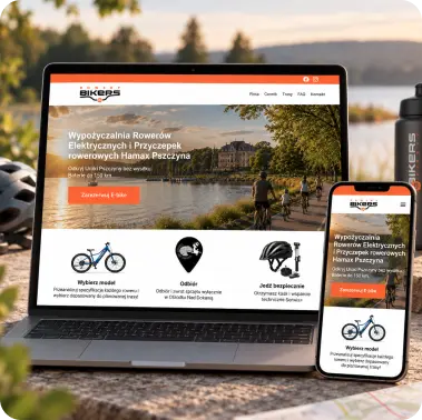 Bikers — wypożyczalnia — realizacja strony internetowej